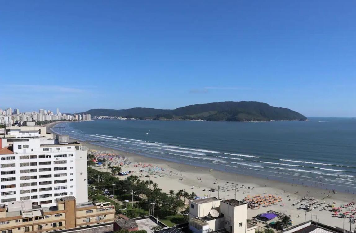 Flat Vista Mar Em Santos Apartment Luaran gambar